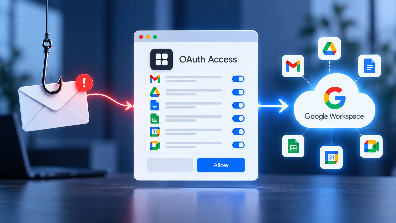 Как вредоносные OAuth-приложения приводят к взлому Google Workspace Как вредоносные OAuth-приложения приводят к взлому Google Workspace