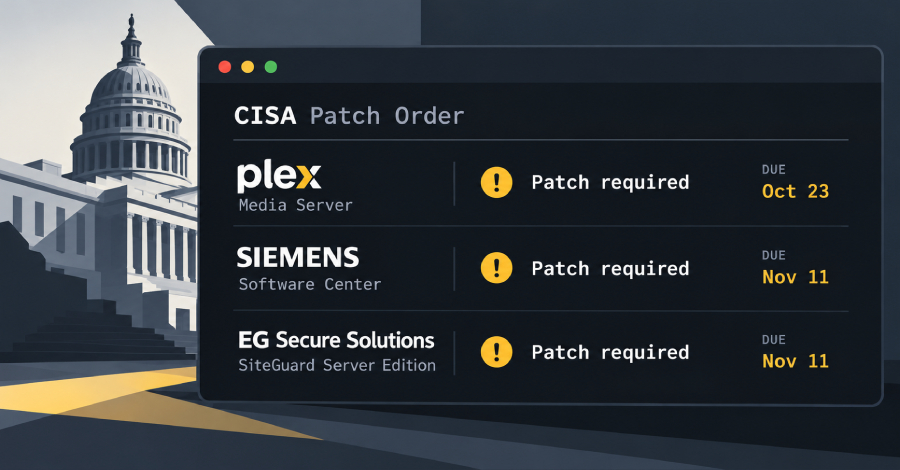 CISA добавила в KEV-каталог Plex2Shell, уязвимости Siemens и SiteGuard CISA добавила в KEV-каталог Plex2Shell, уязвимости Siemens и SiteGuard